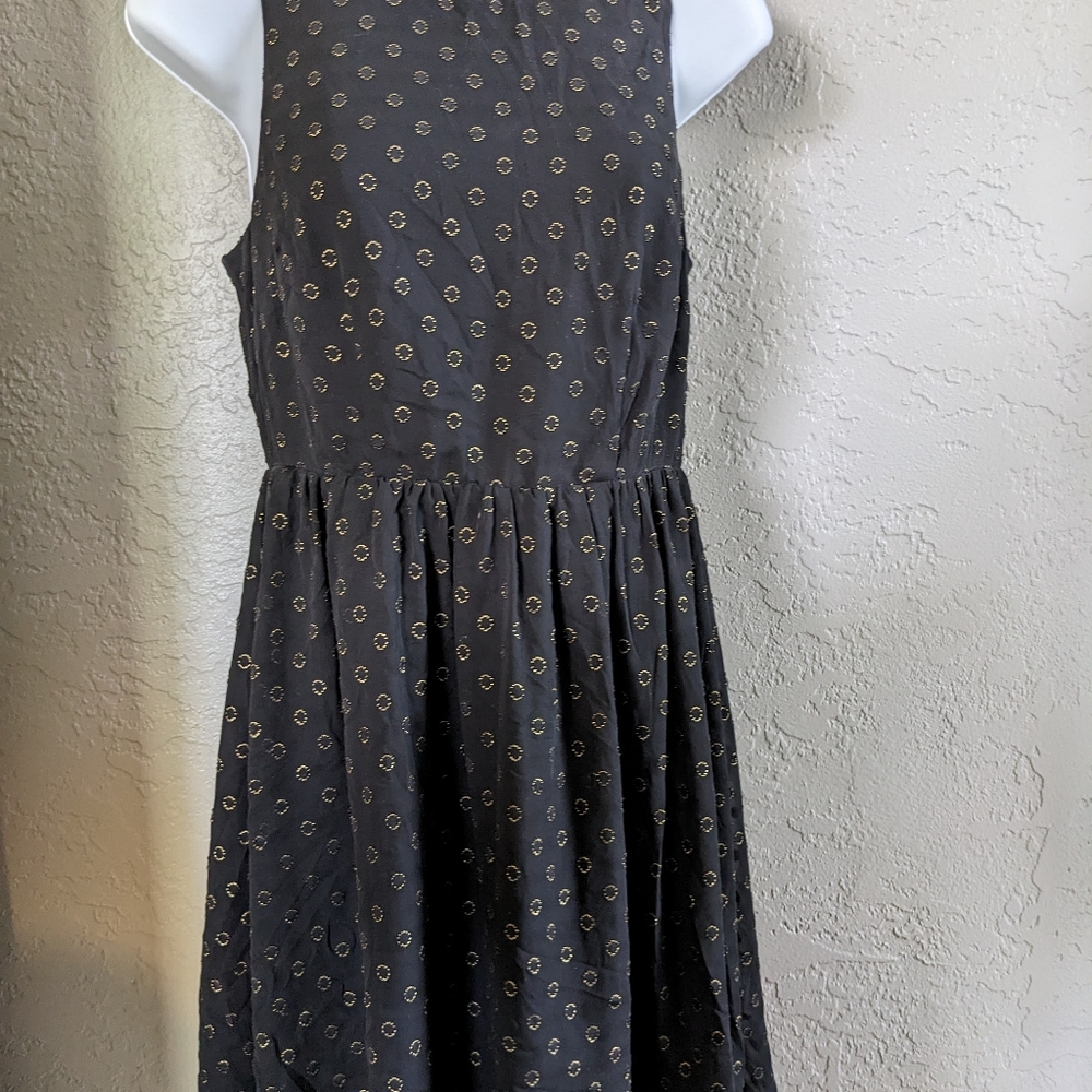 A New Day Size Extra Small Black And Gold Dress.